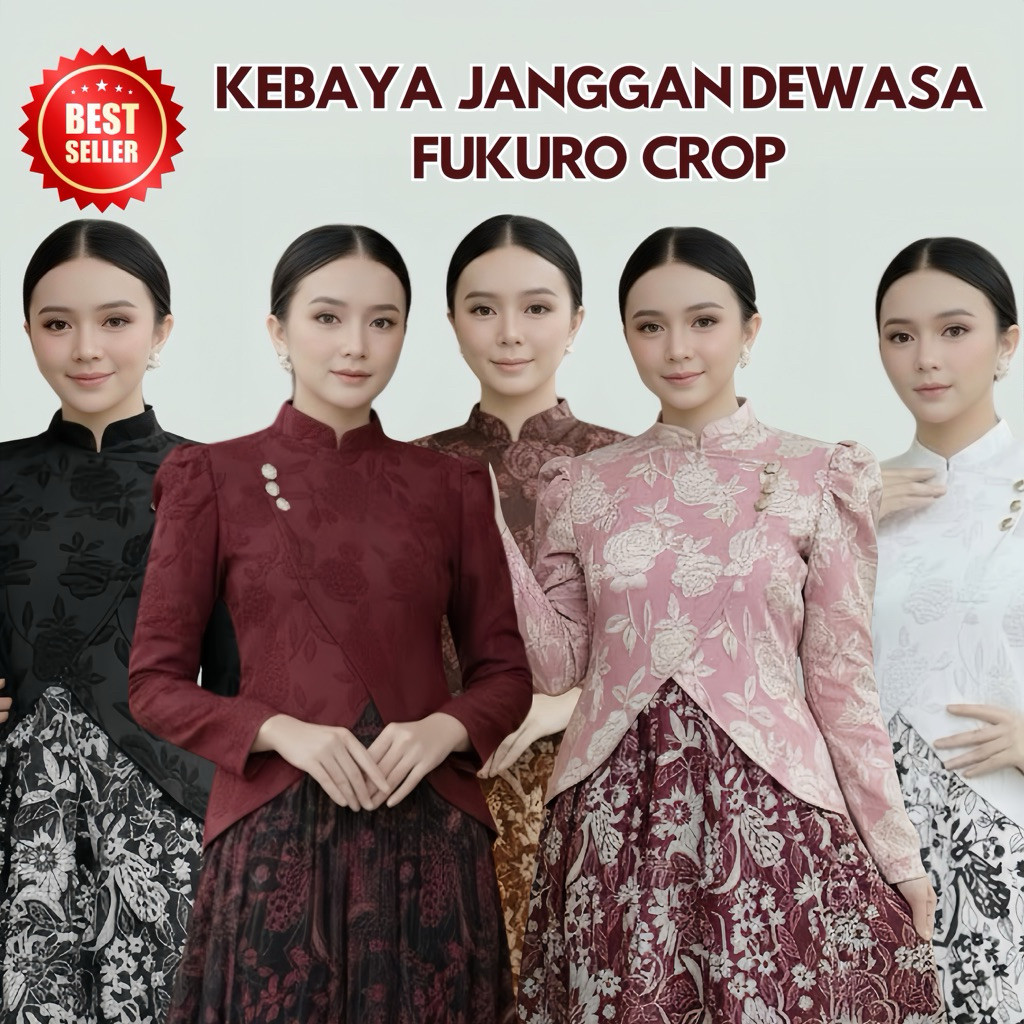 PROMO KEBAYA JANGGAN FUKURO CROP DEWASA KEBAYA JANGGAN KEKINIAN MODERN