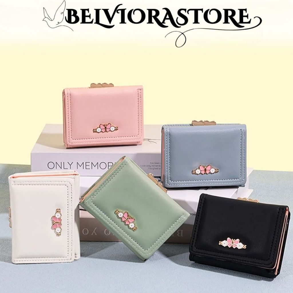 BLV Dompet Wanita Lipat 890 Dompet Koin Perempuan korean style lucu aesthetic Dompet Imut