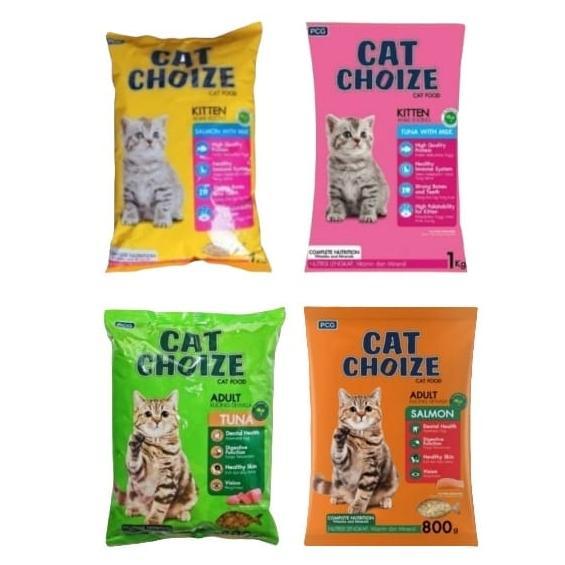 Pawonku8 Cat Choize Kitten 1kg Cat Choize Adult 800gr Tuna Salmon Dry Cat Food - TunaKitten1kg