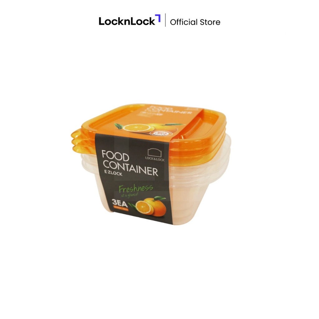 SP LocknLock Kotak Makan E.Z Lock Orange Set 3PCS