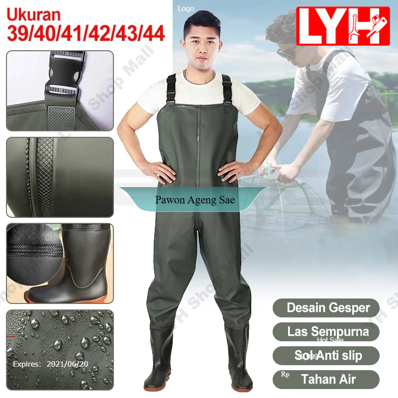 READY Celana Wader Mancing Celana Pancing Waterproof Celana Wader Pancing Sepatu Wader Pancing Celan