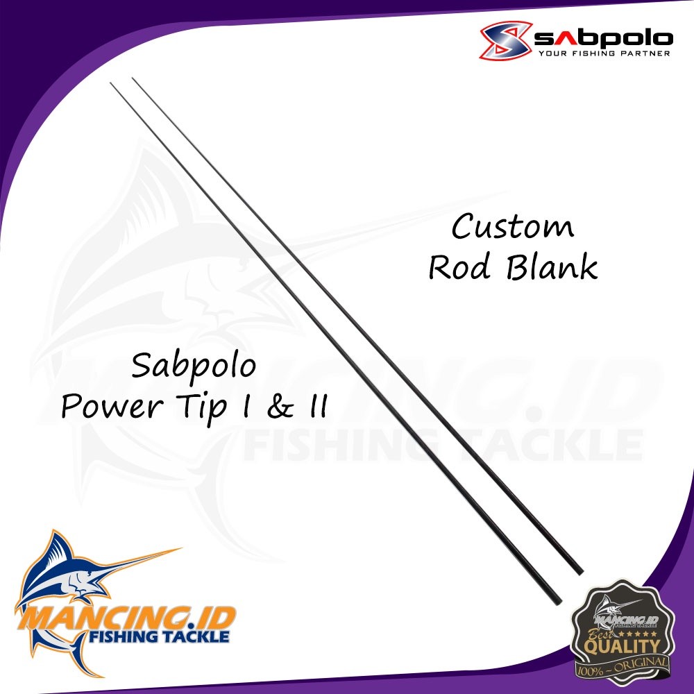 Sabpolo Custom Blank POWER TIP I & II Rod Jigging Laut Carbon HollowMurah