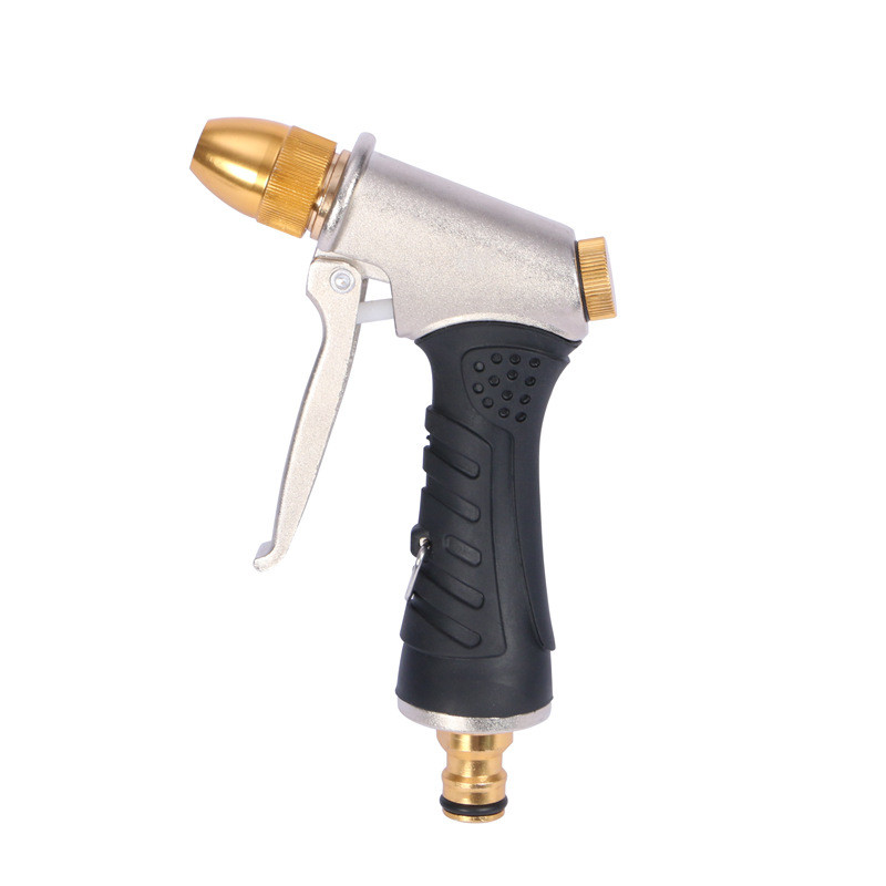 Aluminium Alloy Rubber Coated High-Pressure Water Gun Household Garden Water Gun Garden Easy to Clea