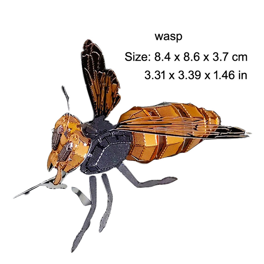 Metal Assembly Model DIY 3D Puzzle Insect Dragonfly Scorpion Mantis Antlers Insect Tarantula Metal P