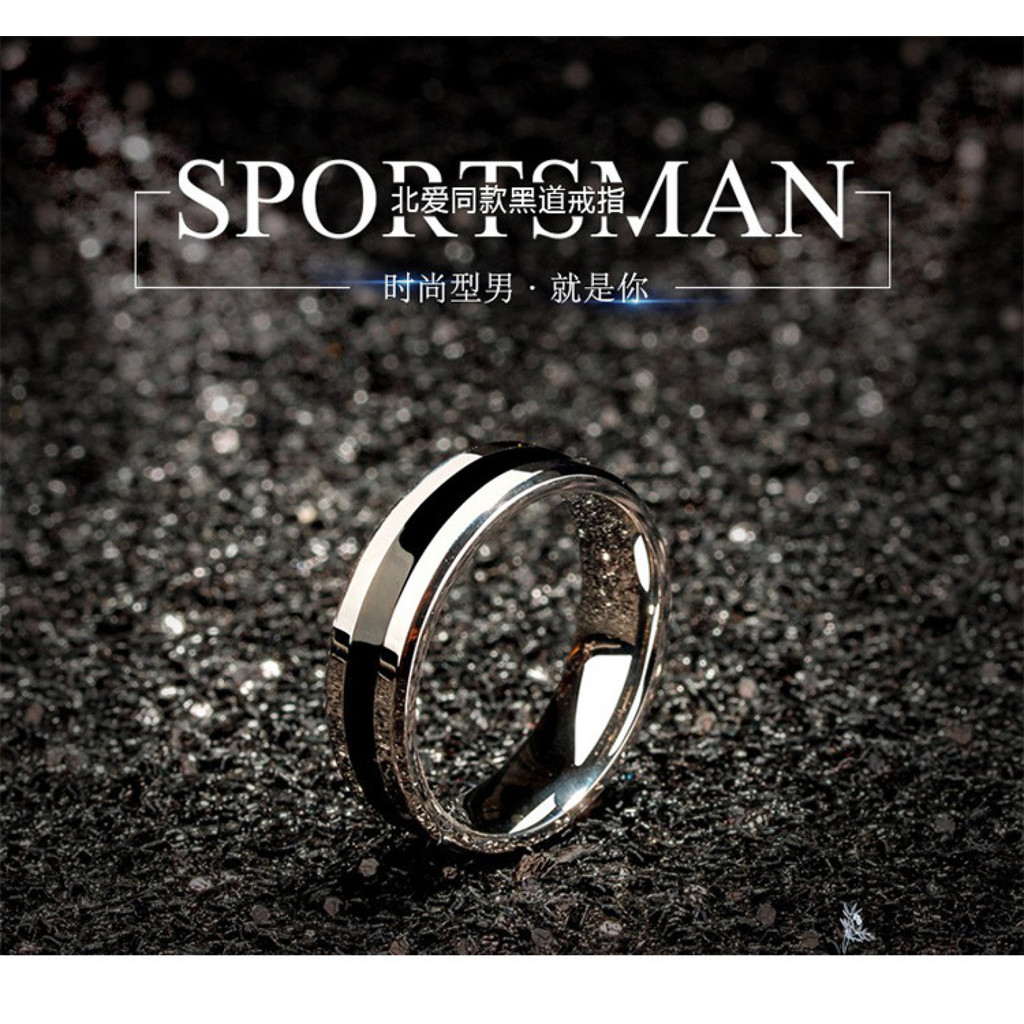 Cincin Sensor Suhu Pintar yang Dipersonalisasi, Cincin Pria Stainless Steel