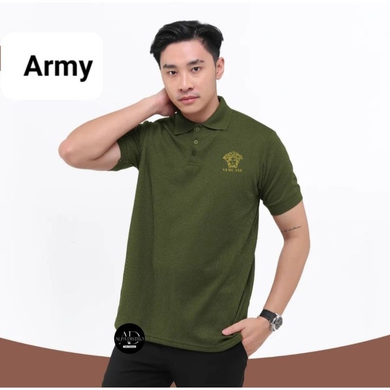Kaos kerah polo shirt FERKASE lengan pendek pria / Kaos pria / Kaos kerah remaja keginian