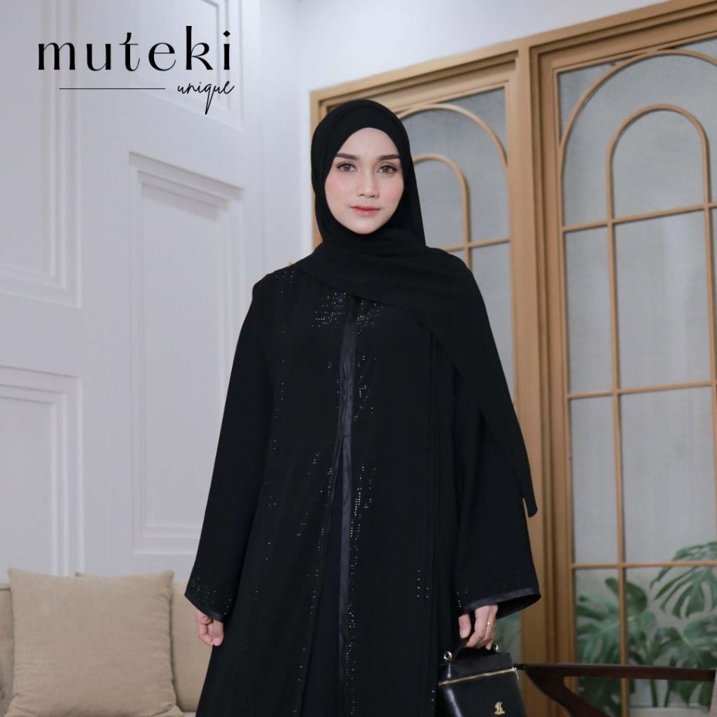 Promo [Muteki] Samira Abaya Dress - Abaya Muslimah by Muteki Unique Bisa COD