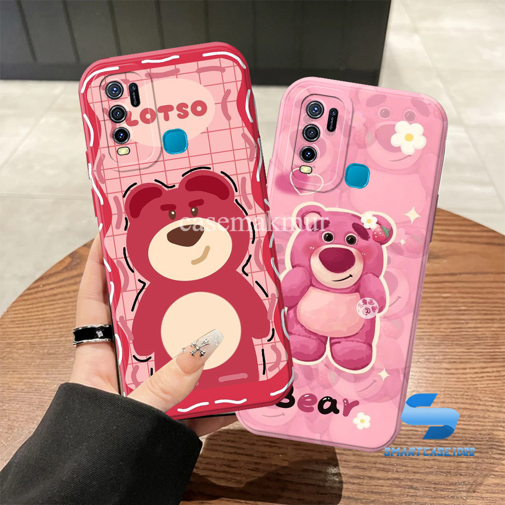 Vivo Y30 Y30i Y50 Y12 Y15 Y17 Y19 Z1 Pro Silikon Lunak Motif Kartun Lotso Case Casing Bumper