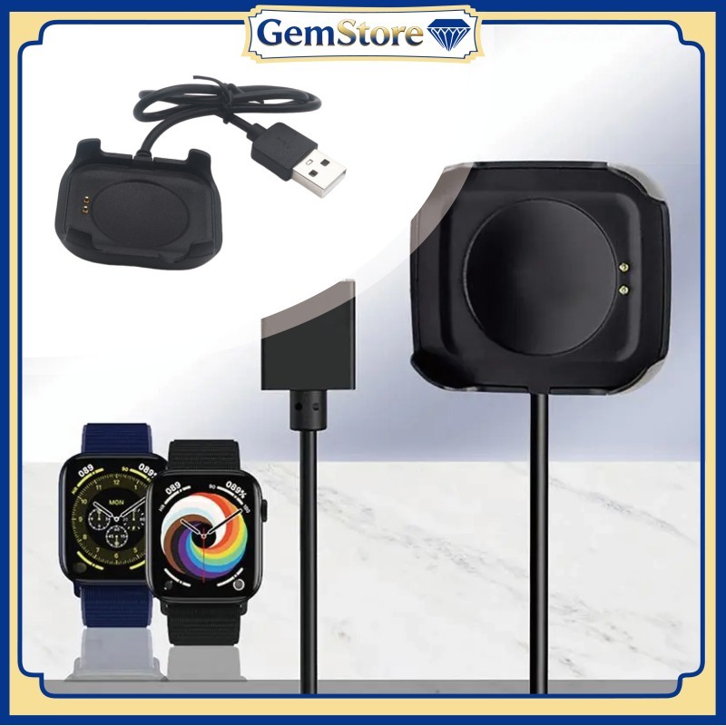 Kabel Charger USB Smartwatch Huawei HW19 HW22 2 PIN Untuk Series T500 T55 T500+ Dan Smartwatch Jam D