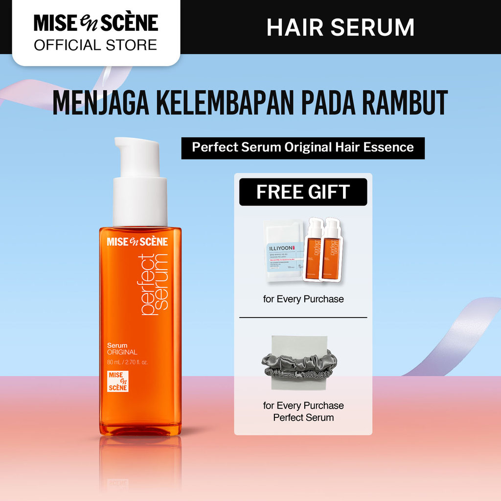 mise en scene Perfect Serum Original - Hair Serum untuk Rambut Rusak, Kering dan Kusut dengan Golden