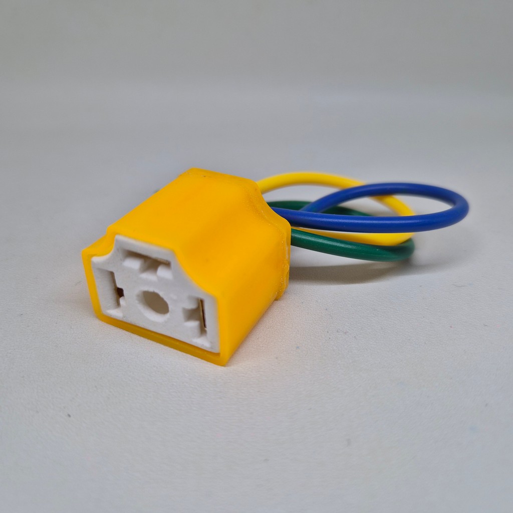 Soket Fitting Lampu Depan H4 Vixion / Mobil / Soket Seal Beam H4 Keramik