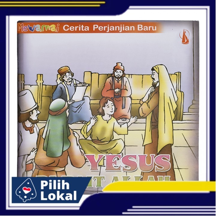Buku Rohani Anak Mewarnai - Yesus Di Bait Allah  - Buku Bacaan Anak