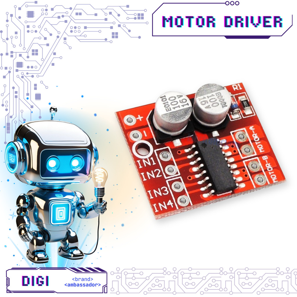 MX1508 Mini Motor Driver - 1508 L298N Controller - Digibot
