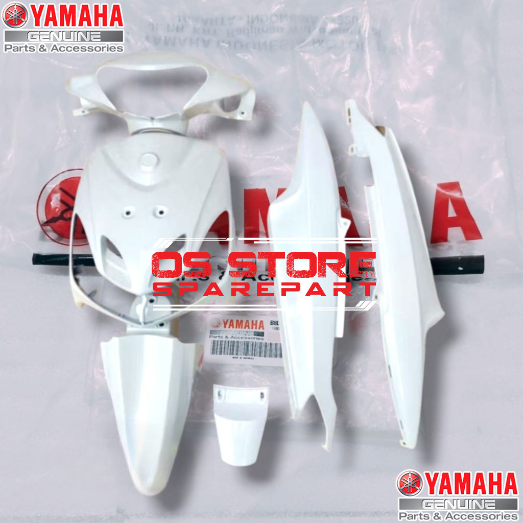 COVER BODY SET MIO SMILE PUTIH ORIGINAL YAMAHA