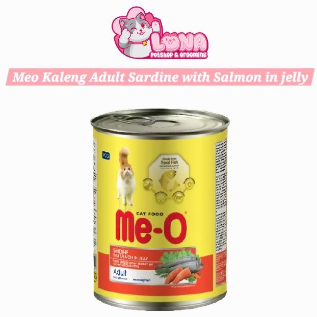 Meo Kaleng Adult Sardine with Salmon in jelly 400gr