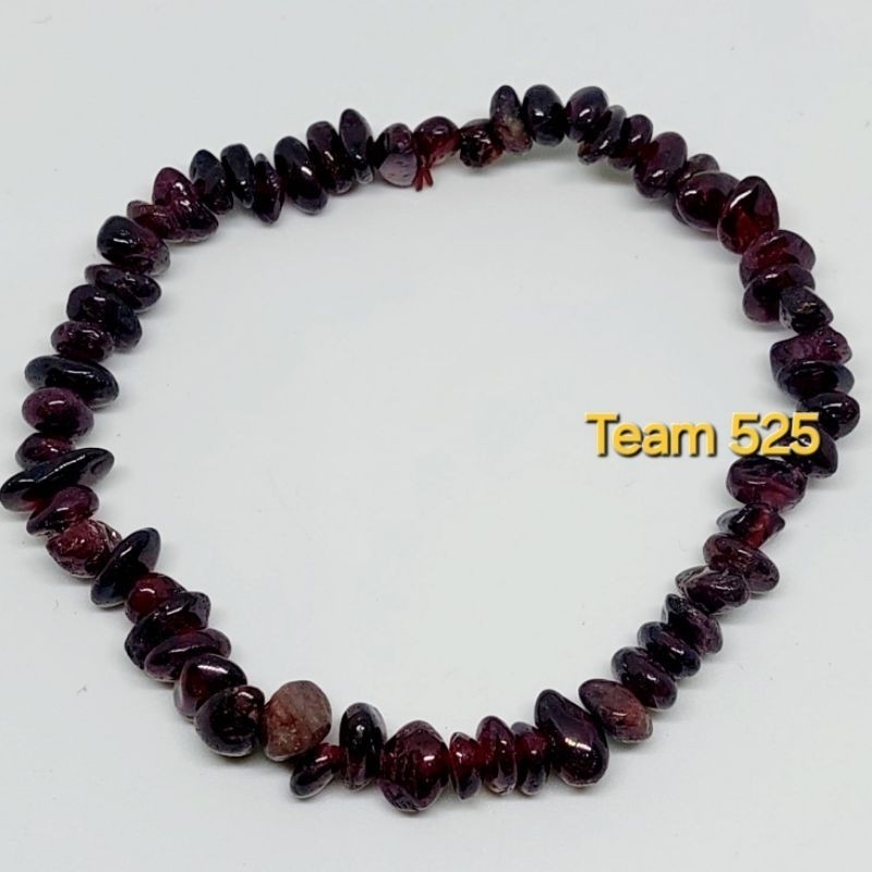 Gelang batu kerikil permata garnet asli batu mulia original gelang pria wanita dewasa elegan Grosira
