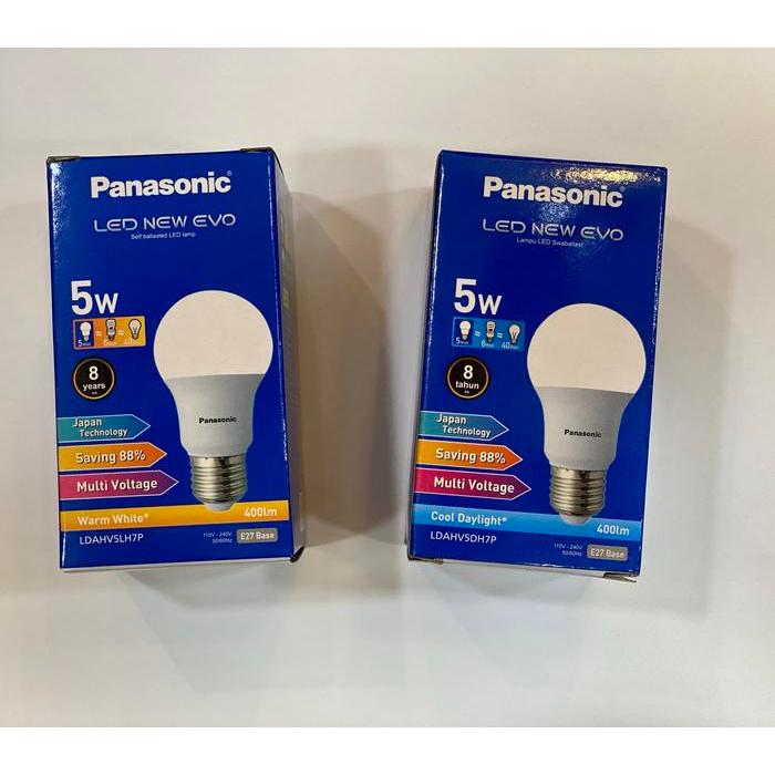 Lampu led panasonic 5 watt 5w / led bulb panasonic bohlam lampu 5 watt - warmwhite