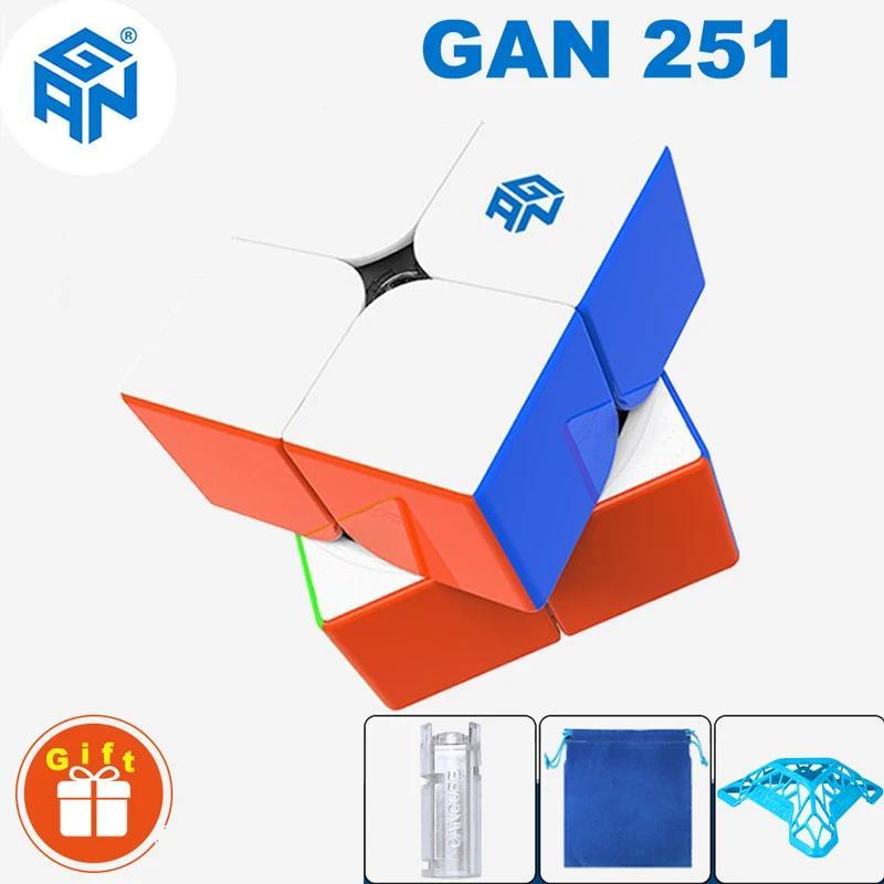 GAN 251M Gan251 M Pro Magnetic Magic Cube Speed Puzzle 2×2 Professional 2x2 ildren's Toy (Gan251 V2 