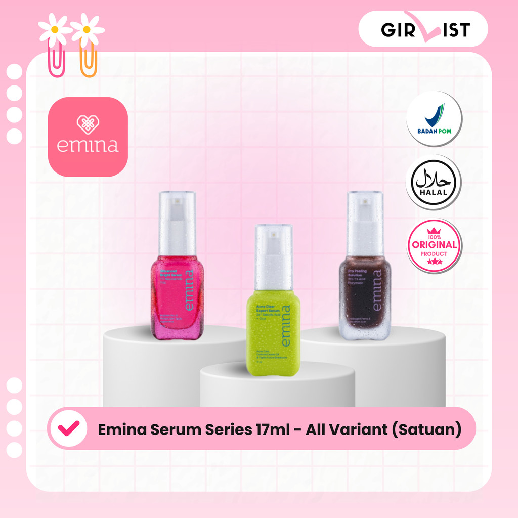 Emina Serum Series 17ml - All Variant (Satuan)