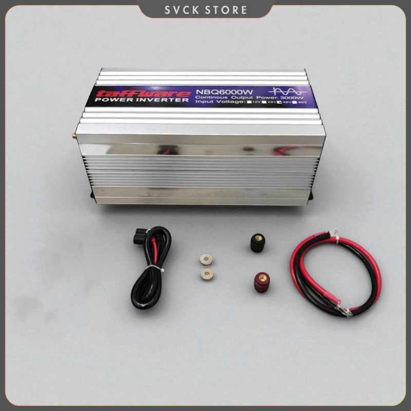 Power Inverter Mobil Pure Sine Wave DC 48V to AC 220V 6000W - NBQ6000W - Taffware