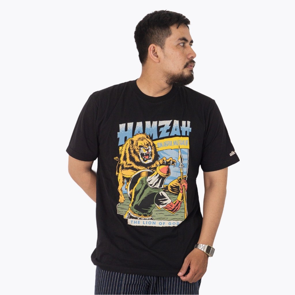 alknown Hamzah the lion tshirt / kaos dakwah