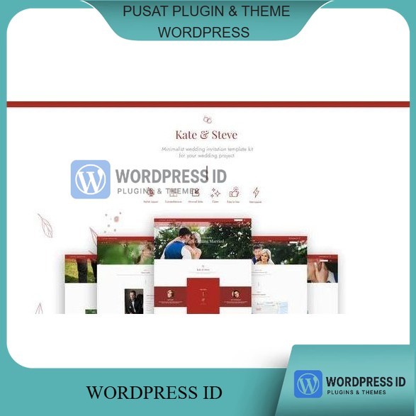 Kate & Steve – Wedding Invitation Elementor Template Kit