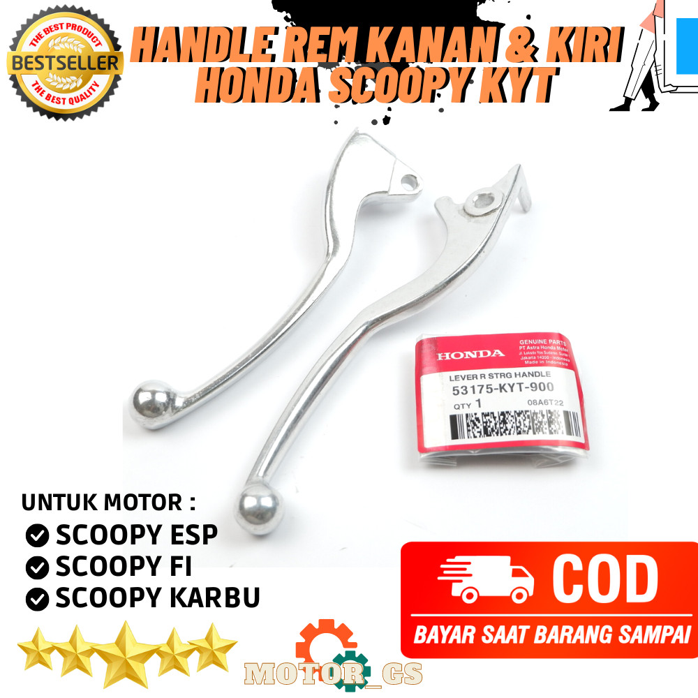 Ori Handle Rem Kanan & Kiri KYT Honda Scoopy FI & Scoopy Karbu / Handel rem Honda Scoopy - 53175-KYT