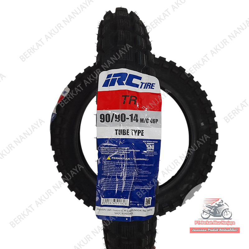 Ban motor matic IRC TR ukuran 90 90 14 Tubetype Untuk motor beat mio vario 125