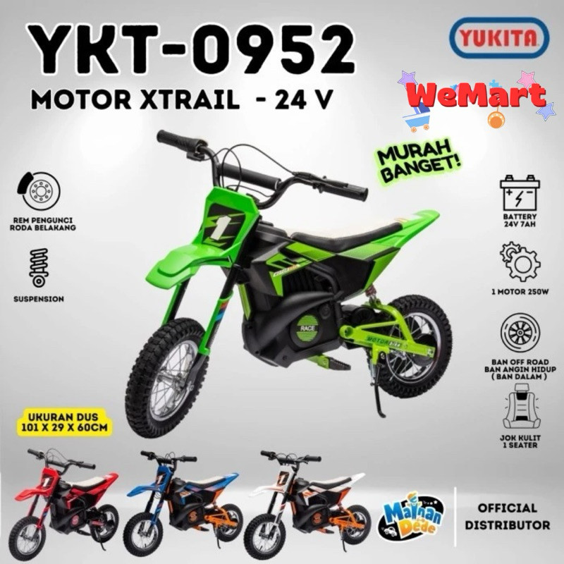 YUKITA 0952 X TRAIL MOTOR AKI trail listrik anak 2 sd 5tahun