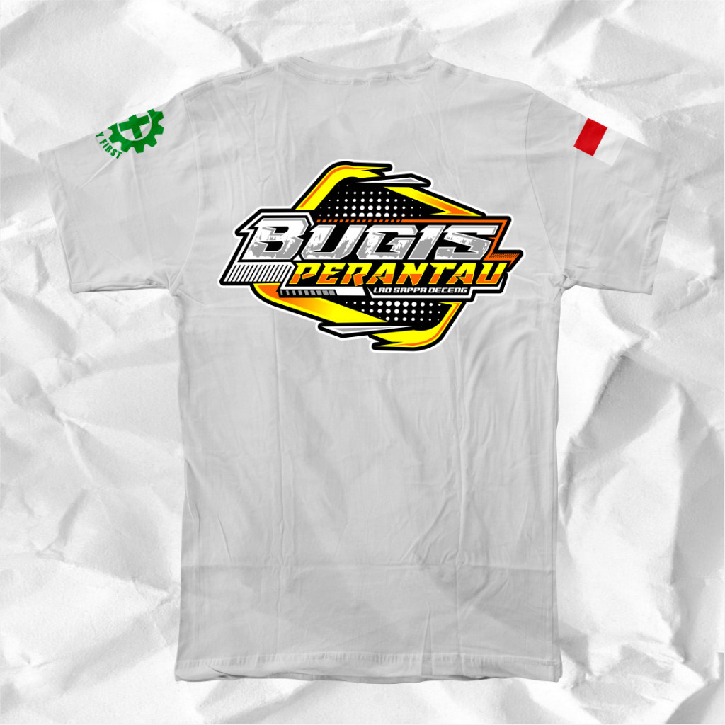 Baju Kaos Bugis perantau cotton combad premium terbaru -slash