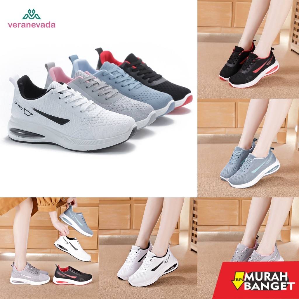 running terbaru Vera Nevada Sepatu Sneakers Wanita Sport Shoes A32