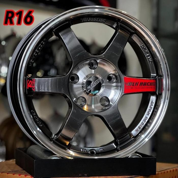 velg mobil ring 16 TE37 SL FLOW FORMING LEBAR 7 R16 velg racing brv rush grandmax Luxio apv Innova e