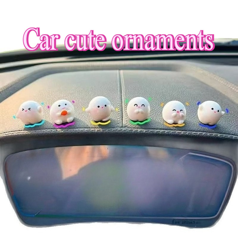 1set cute wola wola small group car interior decorations car central control screen party ornament d