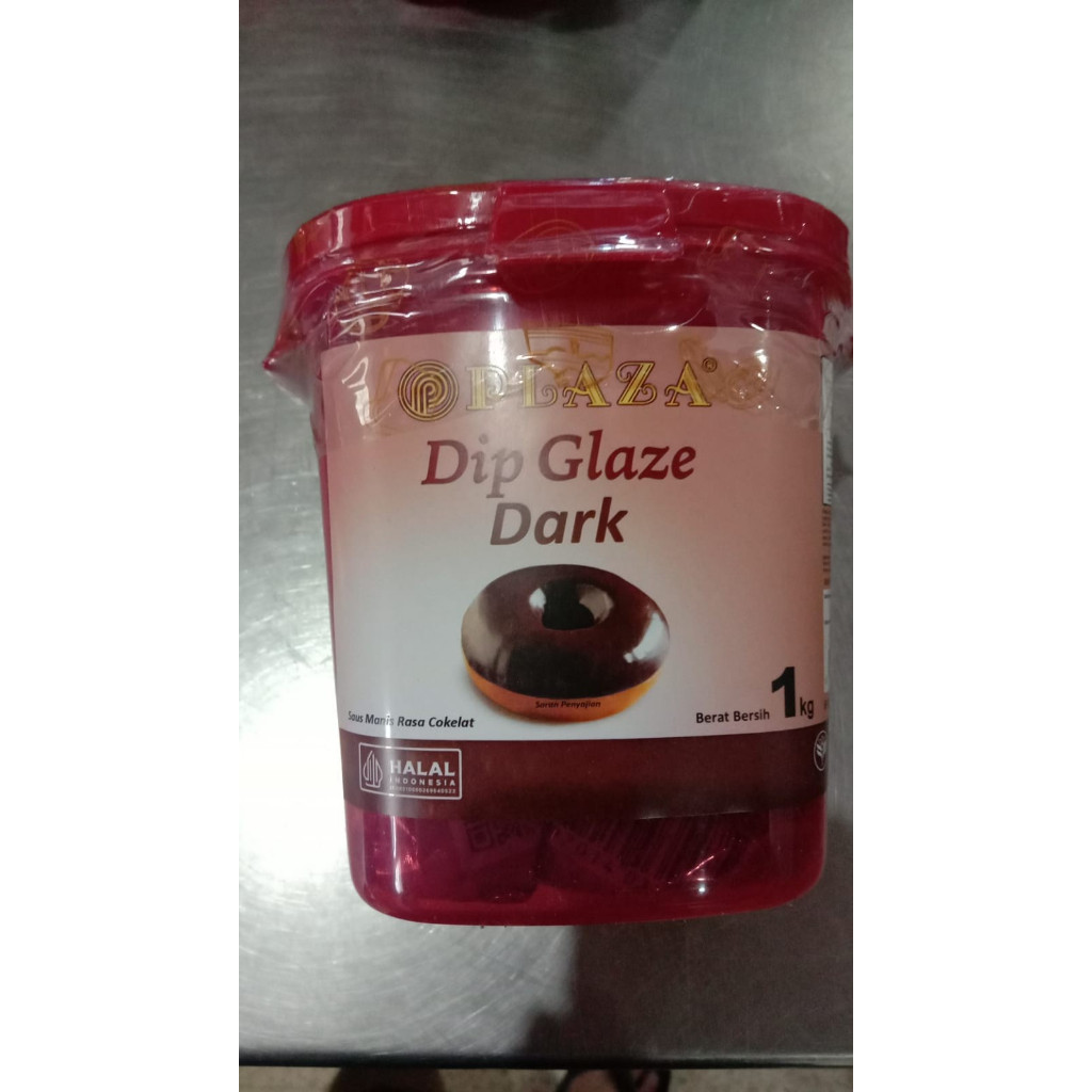 GLAZE COKLAT PLAZA / Glaze Chocolate Plaze / Donut Glaze - 1 Kg
