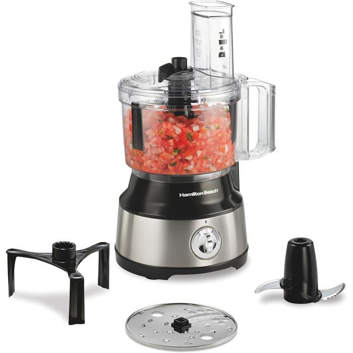 Hamilton Beach Food Processor & Vegetable Chopper for Slicing, Shredding, Mincing, and Puree, 10 Cup