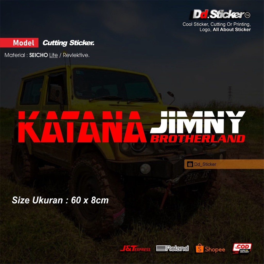STICKER KATANA JIMNY BROTHERLAND | CUTTING STICKER
