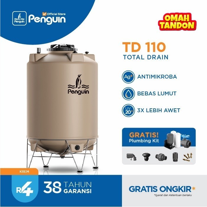 Penguin TD-110 1000 Liter Toren Tandon Tangki Air Total Drain Tank
