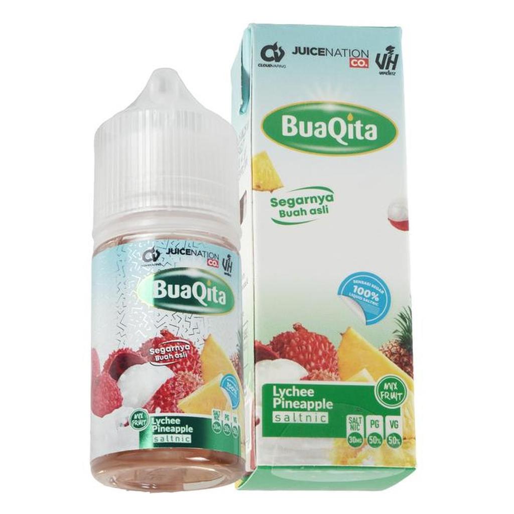 [SALT] - Buaqita MIX LYCHEE PINEAPPLE 30ML 30MG by Juicenation co Liquid Pods Salt Nic