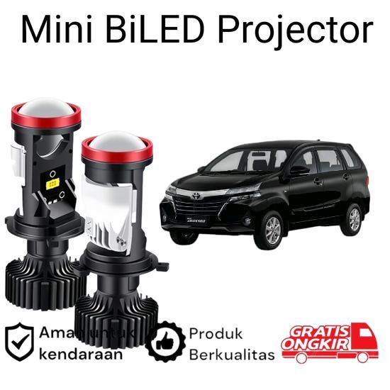 2pcs Lampu Utama LED H4 Projector High Power Mobil Toyota Grand New Avanza Koko