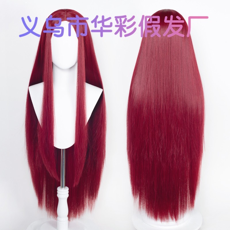 [QTakasi] WIG RAMBUT PALSU COSPLAY BASED PANJANG 100CM BELAH TENGAH BRAND MANMEI/YWLISI/ALICE PREORD