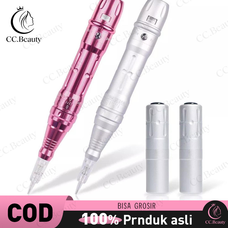 Mesin sulam alis bibir tatto wireless 2 baterai Pena Tato Permanen