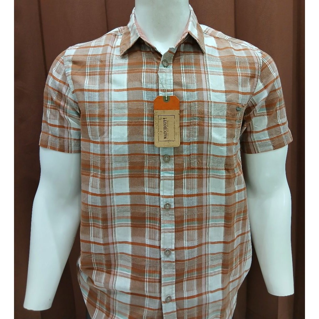 PROMO Kemeja Pria Watchout Original Katun Kotak-Kotak S-XXL
