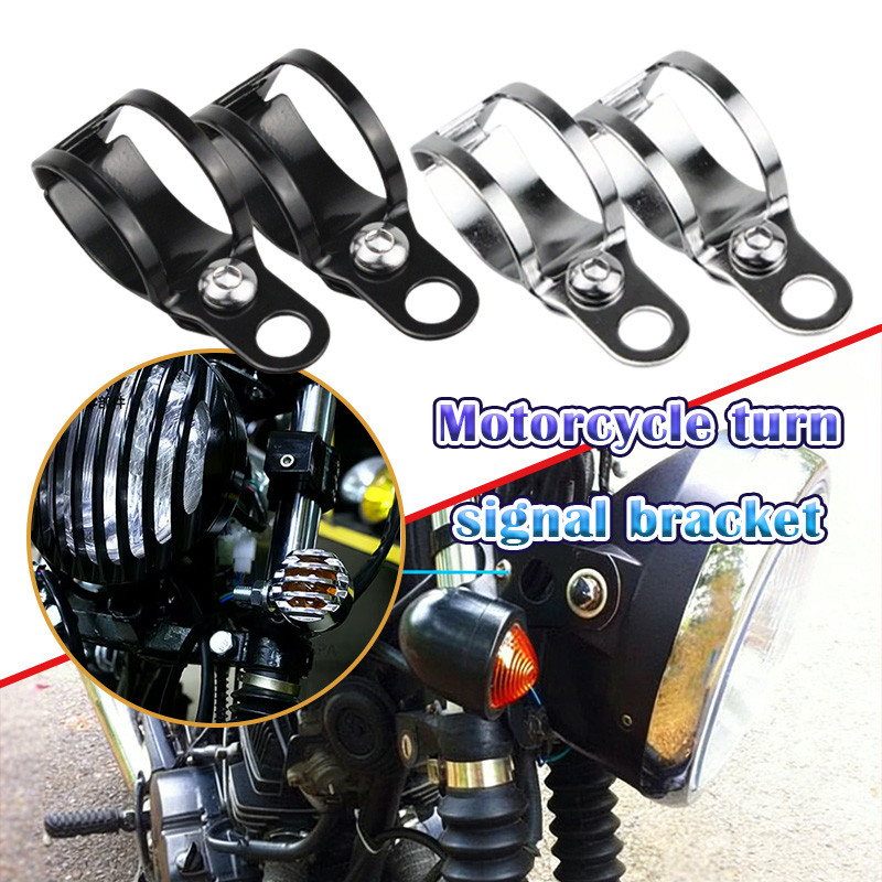Dudukan lampu sorot motor 2Pcs Dudukan lampu sein motor breket dudukan lampu tembak motor