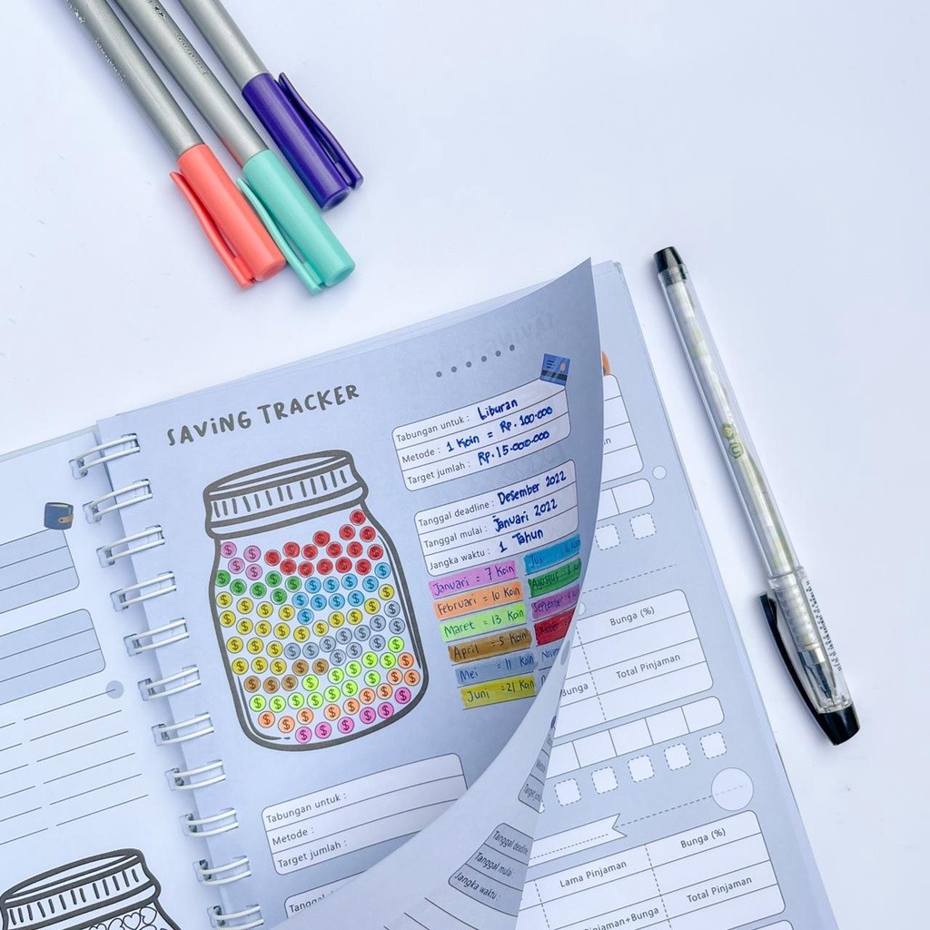 Financial Planner / Financial Journal / Notebook Budget Planner / Buku Pengatur Keuangan / Buku Pere