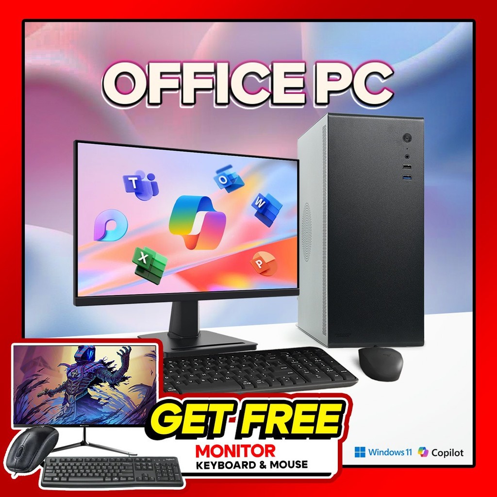 [FREE MONITOR] [NEW] AGRES OFFICE PC RYZEN 5 3400G 16GB 512GB RAKITAN ADMIN KANTOR