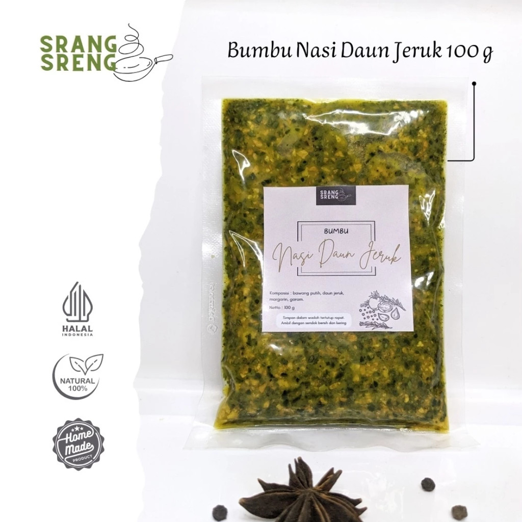 Bumbu Nasi Daun Jeruk 100g Bumbu Instan Nasi Daun Jeruk Praktis Gurih Wangi Untuk Rice Bowl Ayam Gep