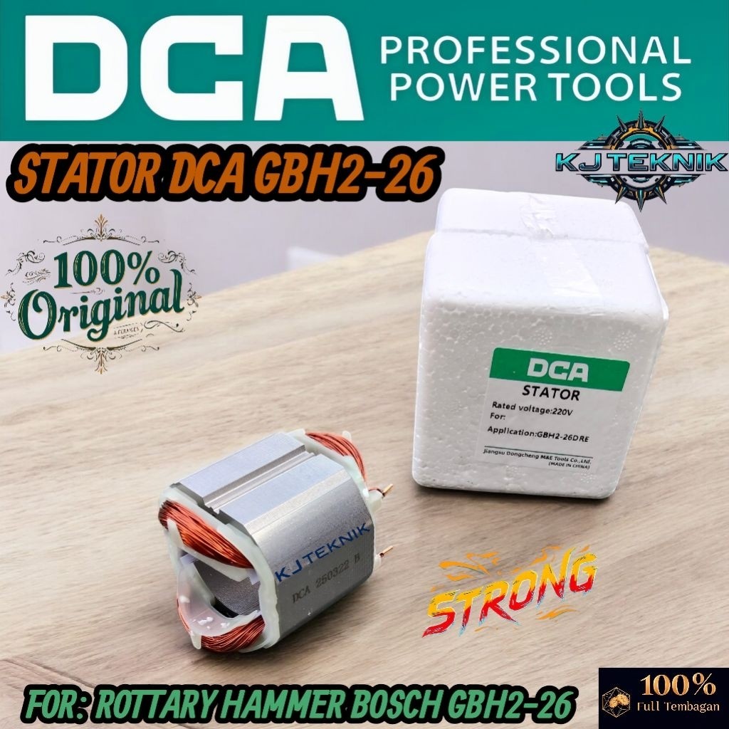 GILISHOP DCA Stator Rotary Hammer Bosch GBH2-26/Stator Gulungan Mesin Bor Drill Bosch