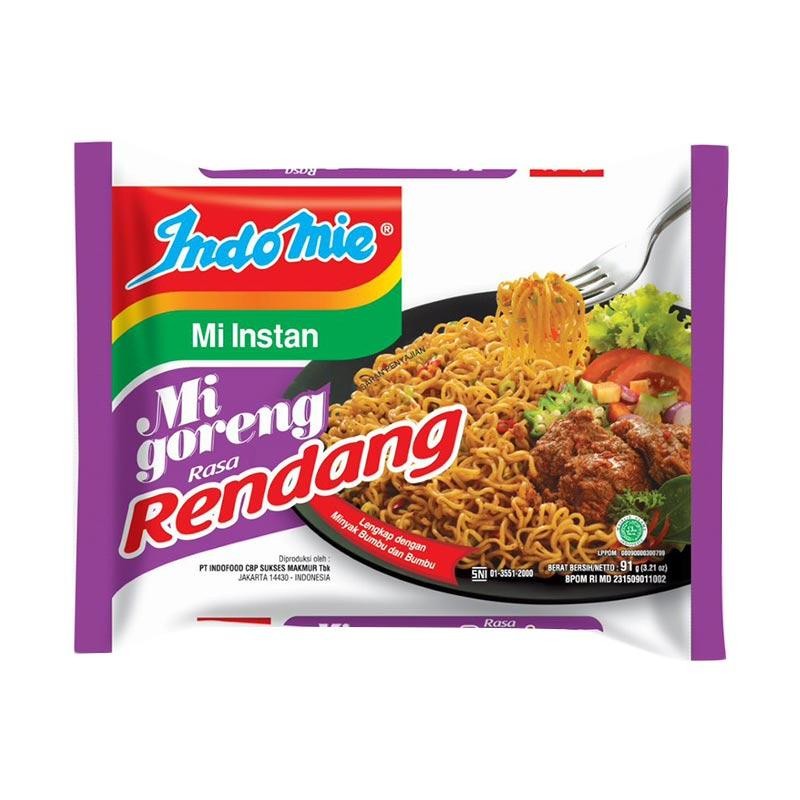 Indomie Goreng Rasa Rendang Paket 10 Pcs - Mi Instan Khas Padang