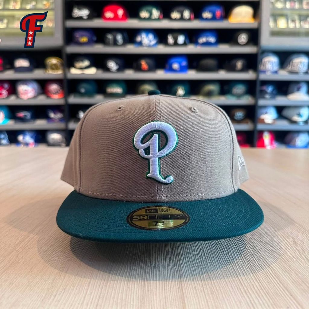 Topi New Era x Politics Texas Green 59FIFTY Baseball Fitted Hat Original
