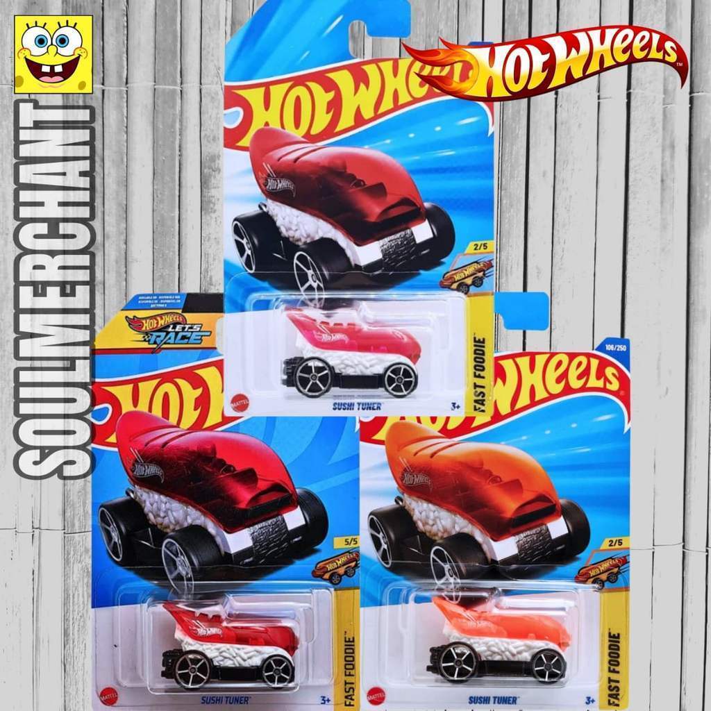 Hot Wheels Sushi Tuner Orange Merah Diecast Mobil Makanan